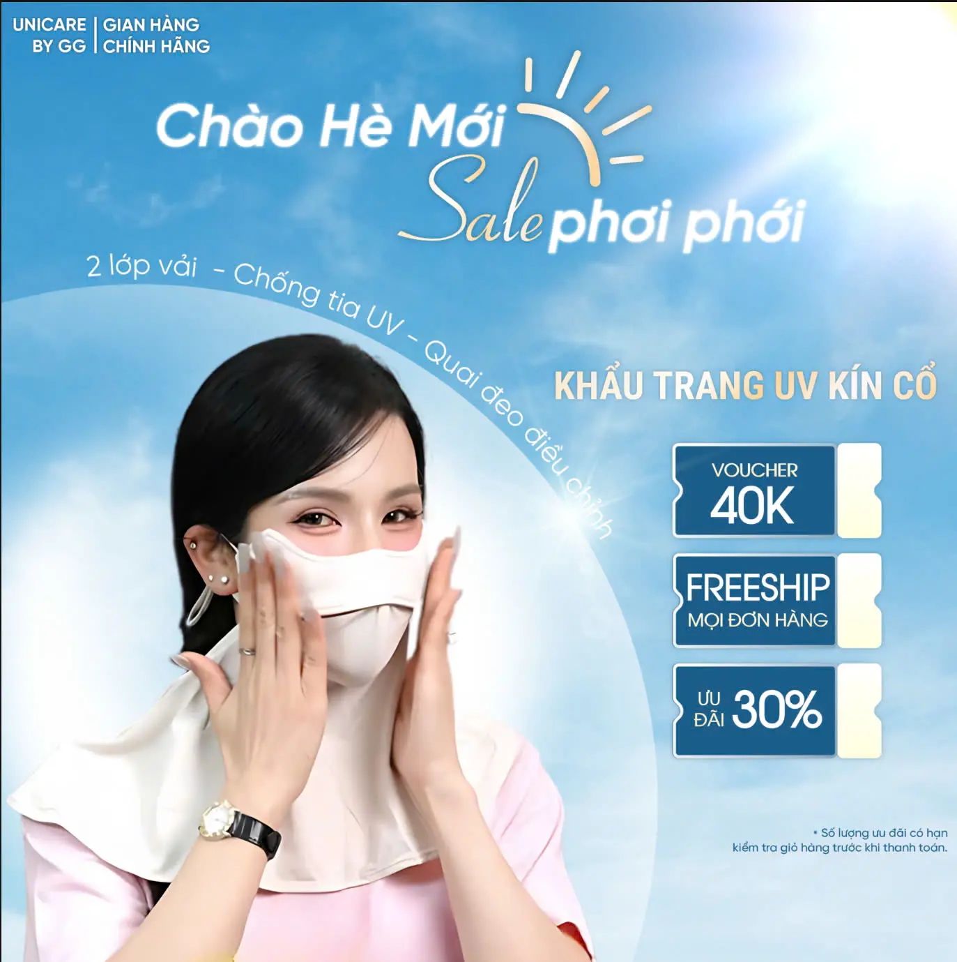 [Trợ giá hôm nay] Diệp Lâm Anh x UNICARE Khẩu Trang UV Kín Cổ Chống Nắng - Proof Mask Chống Tia UV Có Kèm Khăn Che Vùng Cổ, Vai, Gáy, Mềm Mịn Mát Thông Thoáng Mix Màu Phụ Kiện Chống Nắng Cho Cả Nam Nữ