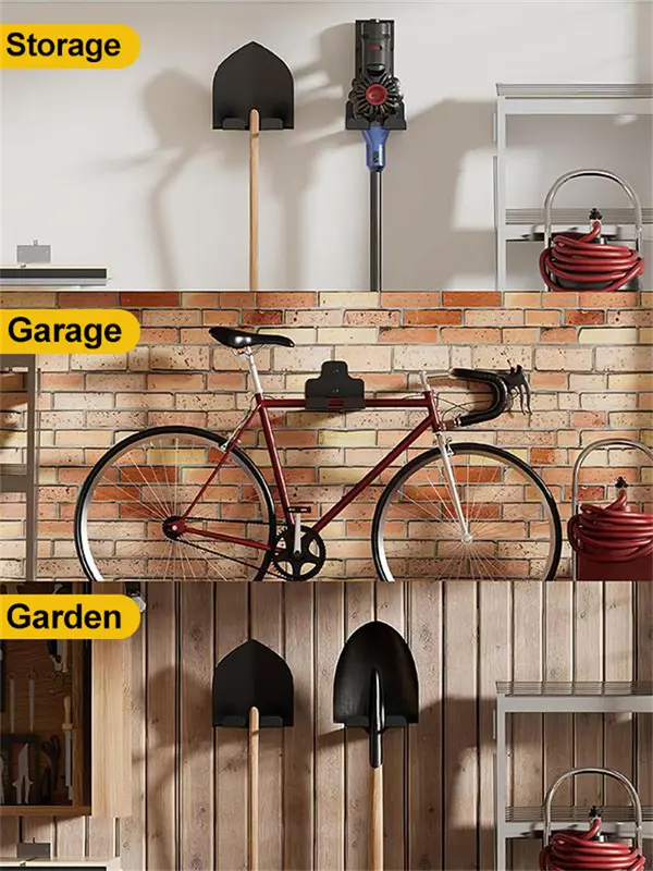 Garage Organizer Trimmer Rack Garden Power Tool Hanger Weed Whackers Holder Wall Mounted For Grass Trimmer Hedge Garden Tools 4