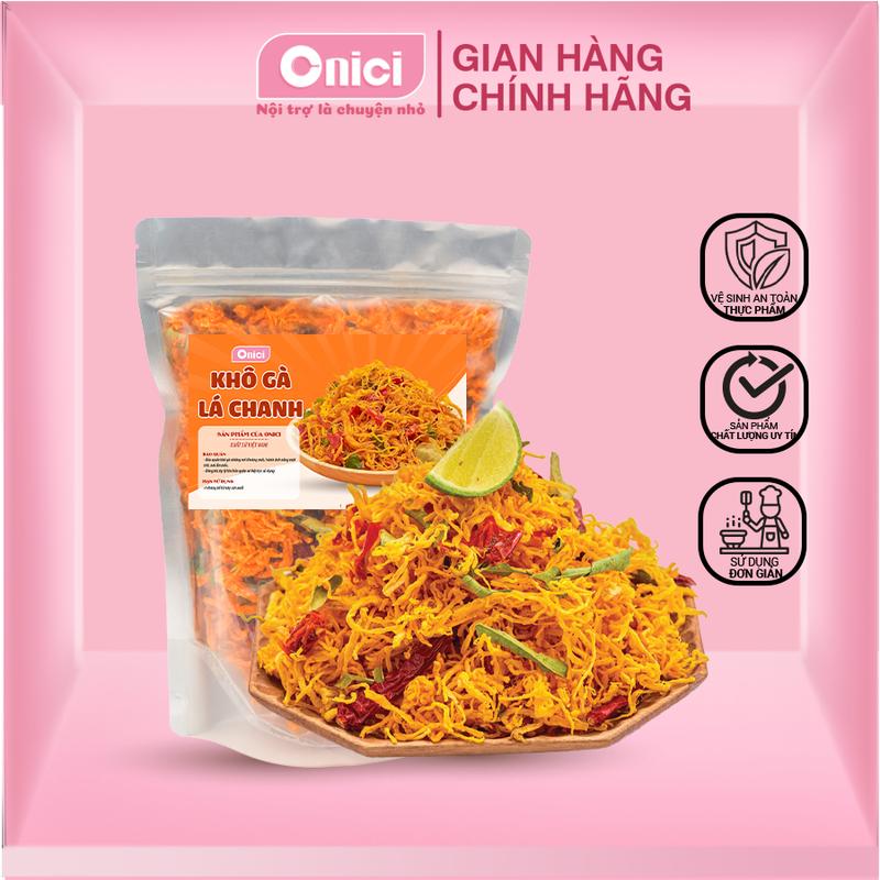 Khô gà lá chanh siêu ngon Bếp Của Mẹ ONICI loại 500G - Ăn Vặt Food