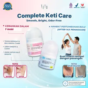 TETO Antiperspirant Bukan Deodorant Whitening 20ml yang mengurangi keringat & bau hingga 7 Hari
