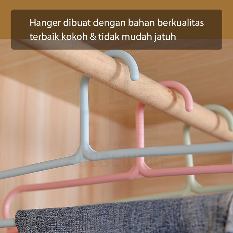 Product Introduction of HUGO Gantungan Hanger 5 Susun Serbaguna Gantungan Jilbab Gantungan Celana Baju Pakaian Plastik Multifungsi 36