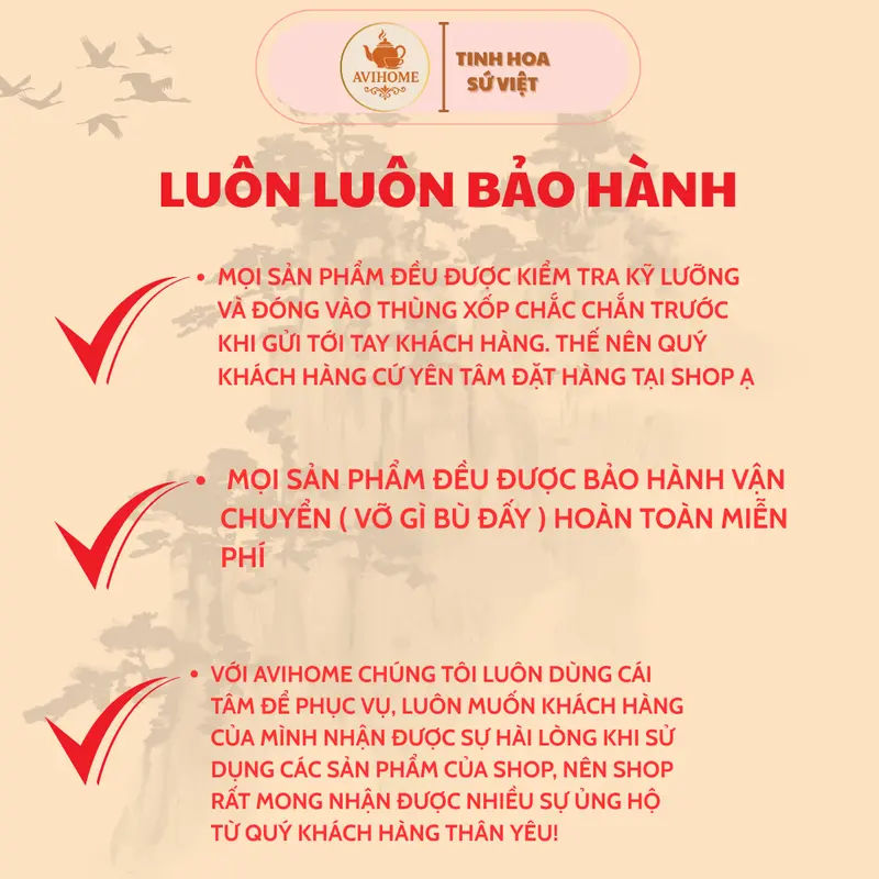 Bộ Ấm Trà Sứ Hoạ Tiết Vân Đá Nắp Thiên Nga Kèm Khay [Y15A-8] 8