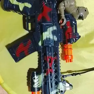 MAINAN ANAK TEMBAKAN EFEK ASAP SUARA DINAMIS LAMPU TEMBAKAN MENGELUARKAN ASAP