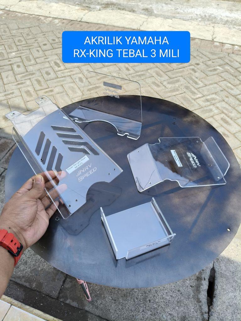 NRV mika kolong Akrilik Yamaha RX-King Transparan Jok Motorcycle