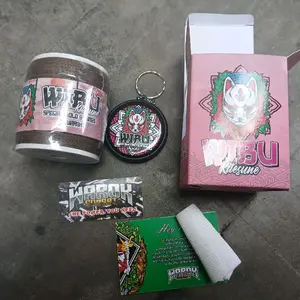 Gelasan WIBU Kitesune WAROK ORIGINAL  dengan Box Gratis Free Gantungan Kunci dan Pelindung Jari. (hanya gelasan wibu kitesune) bukan 1 paket