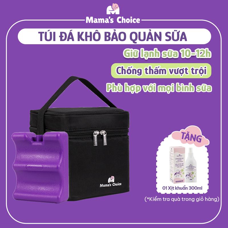 Túi Đá Khô Trữ Sữa Mama’s Choice Bảo Quản Lạnh Sữa Mẹ Đến 14 Giờ Giữ Nhiệt Bình Sữa Đựng và Giữ Ấm Đồ Ăn Cho Mẹ & Bé Đựng Sữa Bột