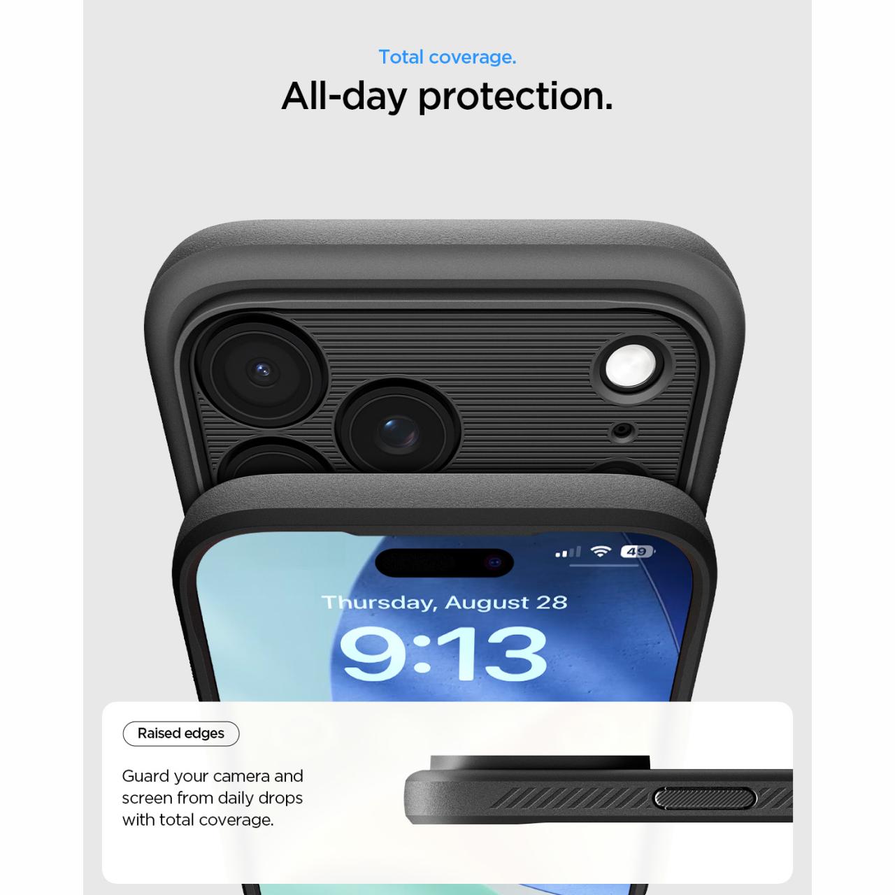 Spigen iPhone 17 Pro Case Rugged Armor MagFit - Gray ACS10330 (Offline SKU)