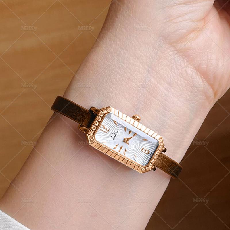 Miffy - Jam Tangan Wanita Kecil Elegan Jam Tangan Analog Akses Diamond Fashion Watch 4
