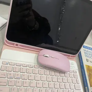 【No tablet】DANYCASE Keyboard Case with Mouse for iPad 11th A16 Air 6th Gen 11 inch Air13 M3 2025 7th 8th 9th Gen 10.2 Air4 Air5 10th 10.9 Pro 11 13 Air2 5th 6th Gen 9.7 Mini 7 6  Magnetic Cover with Pencil Holder Bluetooth
