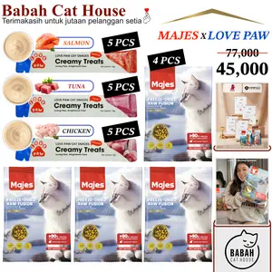 MAJES MINI PACK Cobain Dulu Yakin Ketagihan cat food grain free makanan kucing adult kitten
