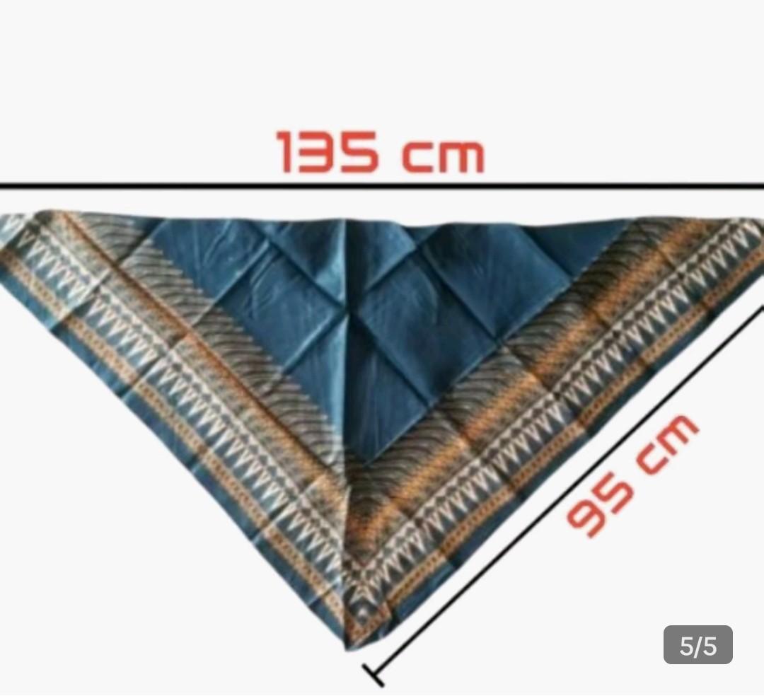 Iket Segitiga Kain Udeng Batik Jawa / Slayer Kepala Bandana Halus Kain Katun Blangkon Masker Multi Fungsi