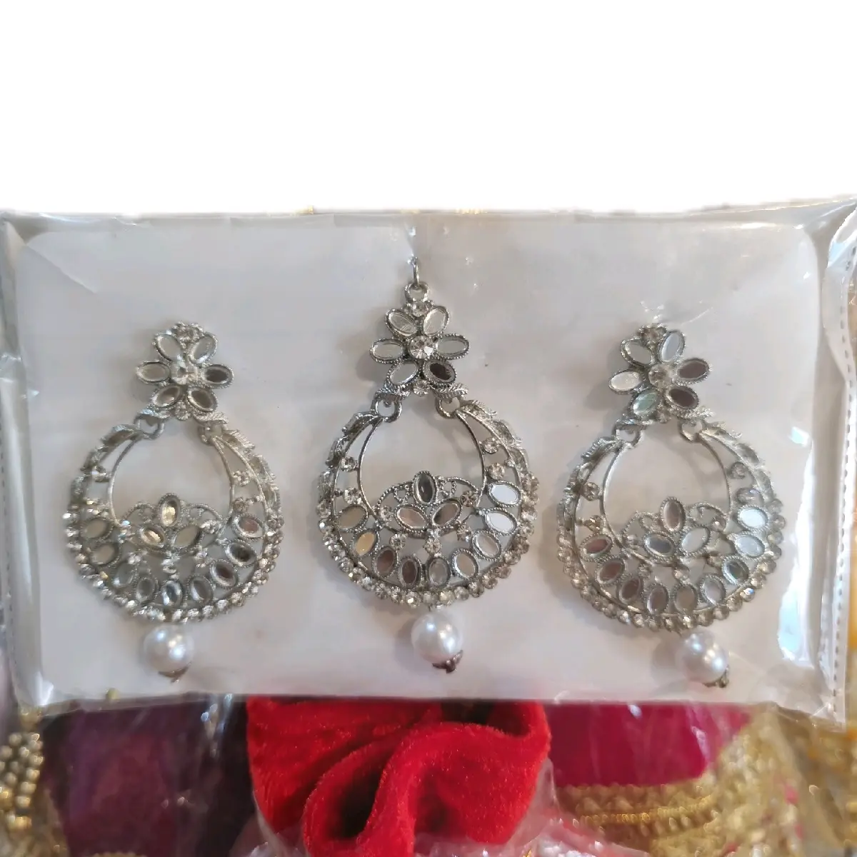 Aksesoris india cantik Tika set lengkap Perempuan
