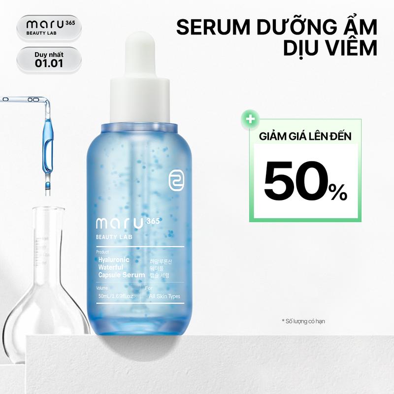   CH  Tinh chất dưỡng ẩm sâu và làm dịu da Maru365 Hyaluronic Waterful Capsule Serum 50ml 