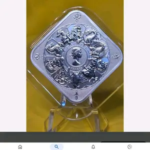 Pure silver 999 the royal mint queen's beast 1 oz