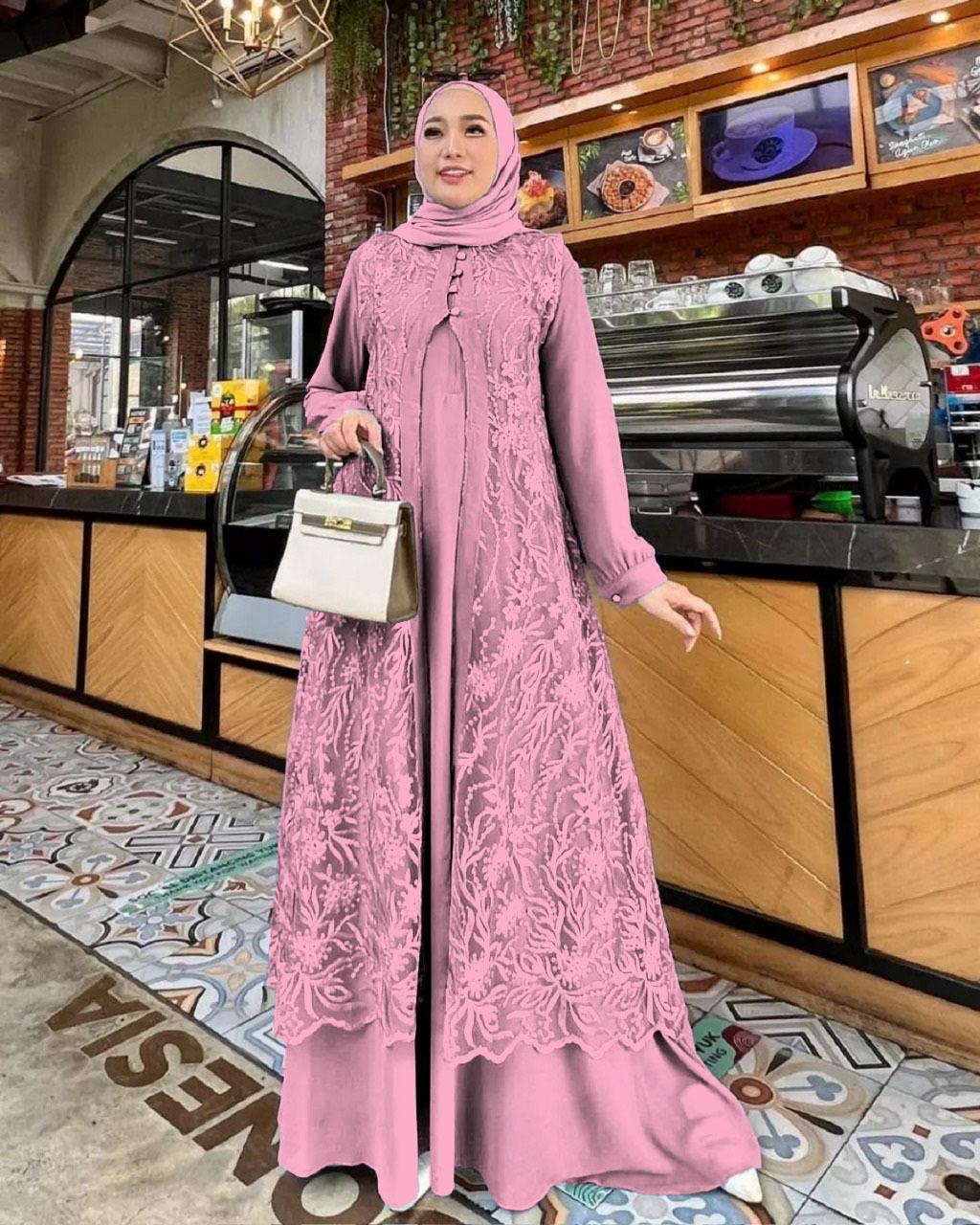 Duhayu Maxi Gamis Brukat Mewah Dua Layer Size S - 3XL Bahan Ceruty Babydoll Full Furing Terbaru 2026 Lebaran Dress Panjang Brokat Kondangan Wanita Dewasa Gaun Pesta Remaja Duhayu Maxi Gamis Brukat Mewah Dua Layer Size S - 3XL Bahan Ceruty Babydoll Full Furing Terbaru 2026 Lebaran Dress Panjang Brokat Kondangan Wanita Dewasa Gaun Pesta Remaja