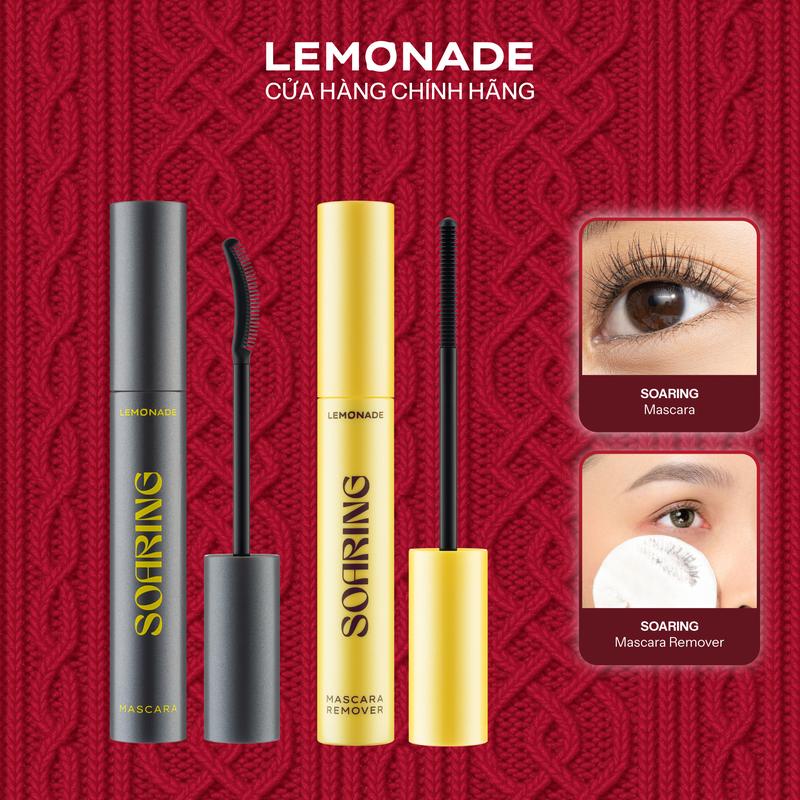  Combo 01 Chuốt mi tơi dài lâu trôi Soaring Mascara 6ml và 01 Tẩy trang mi sạch dịu Soaring Mascara Remover 6ml 