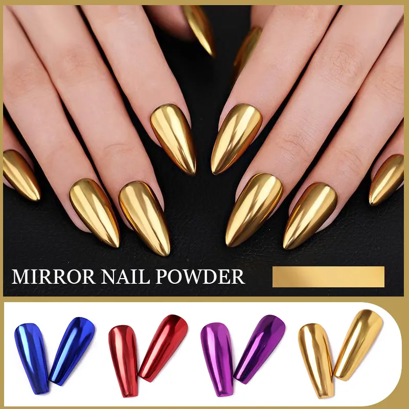 BORN PRETTY Solid Mirror Nail Powder Chrome Powder Nail Art 46283