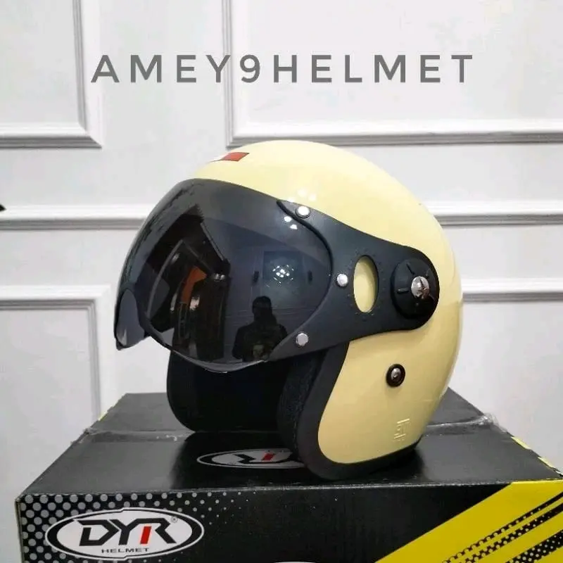 Helm Pilot Italia Dewasa Bogo Retro Original HNF Sni Motorcycle Coklat 6