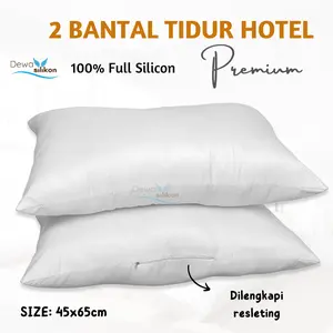 PAKET HEMAT 2 Bantal Tidur Hotel 45x65 ISI SILICON Bantal Dewasa Premium bed dakron
