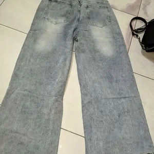 COD LULU Jeans Celana Jeans terbaru kulot Korea Biru muda pinggang tinggi--Baggy Jeans -baggy baggy