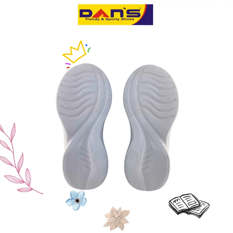 Sepatu Dans Kalama Sepatu Sneakers Anak Perempuan - White/Pink 5