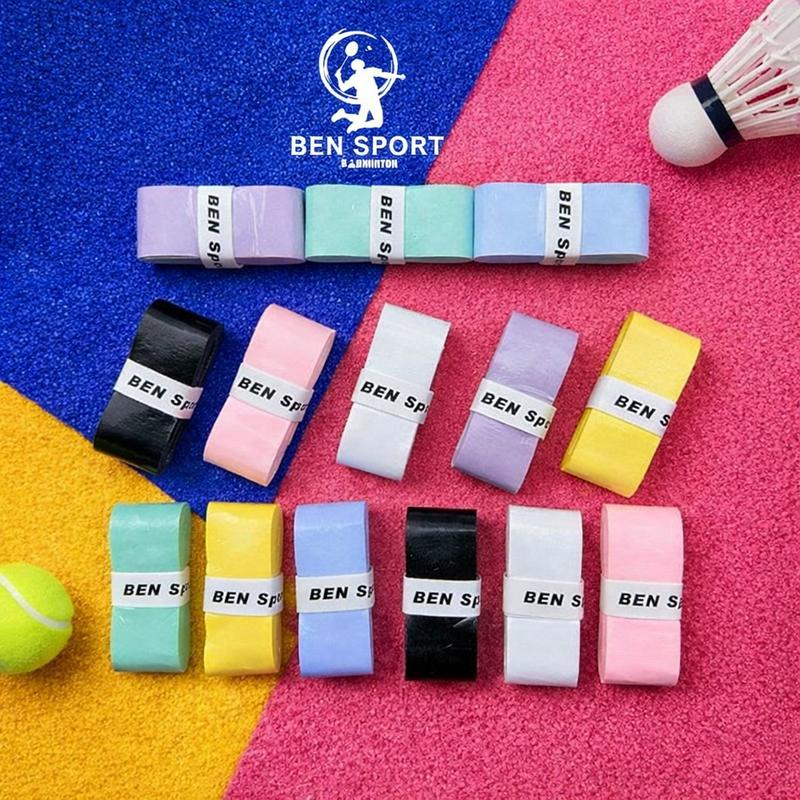 Combo Quấn Cán 5, 10 tặng 2 Ben Sport Cho Vợt Cầu Lông Tennis Và Pickle Ball Đa Năng Và Tiện Lợi