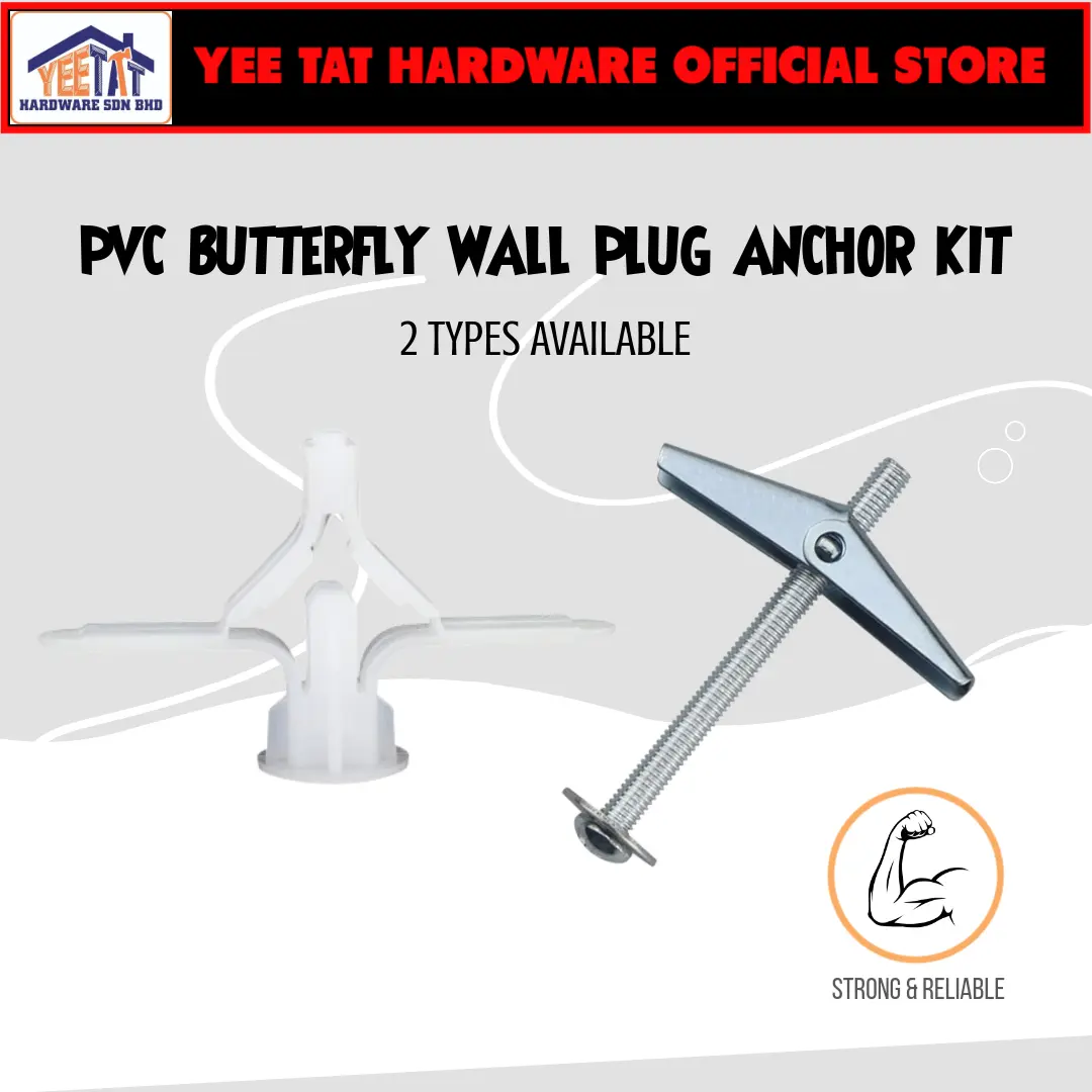 PVC PARTITION WALL PLUG BUTTERFLY WALL PLUG NYLON TOGGLE FOR PLASTER CEILING SPRING TOGGLE EXPANDING BUTTERFLY ANCHOR