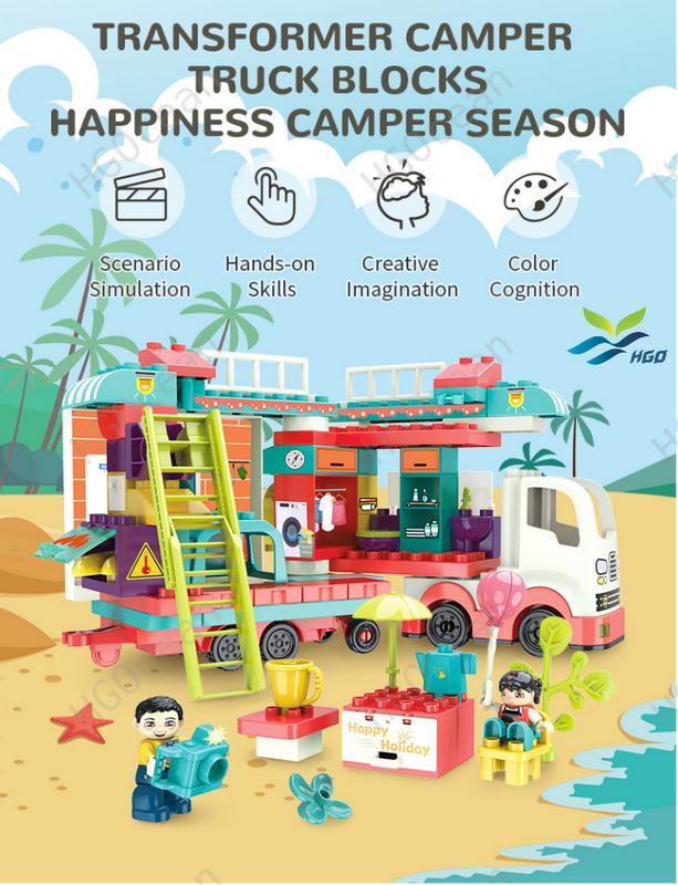 Transformable Camper Truck Block,Display,Stacking,Fun & Stress-Relief ...