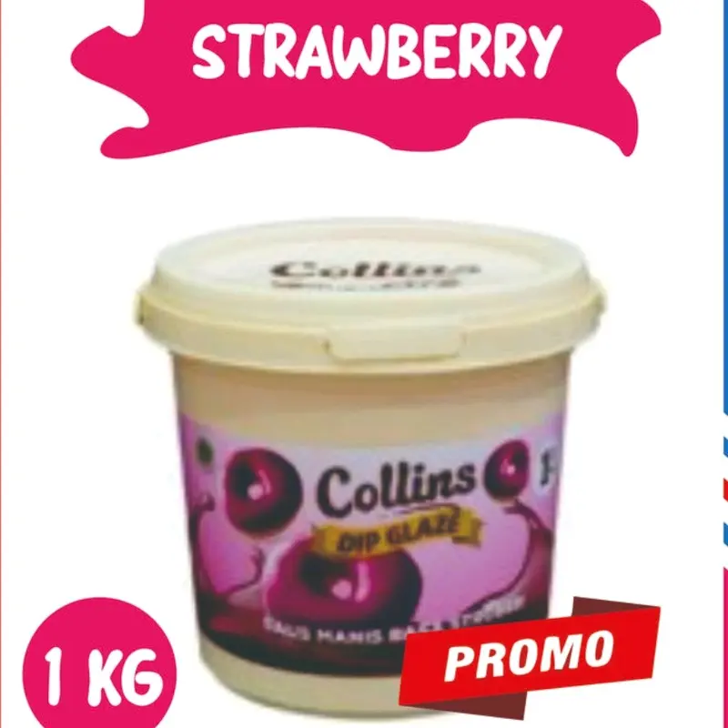 PALEMBANG - COLLINS DIPGLAZE 1 KG SEMUA RASA READY BANYAK Coklat Selai 3