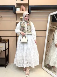 Serina Dress - Gamis Set Rompi - Wanita Muslim
