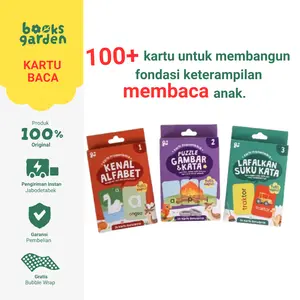 100+ Kartu Membaca Reading Pack dari Rintik Growtheseed, Flashcard Belajar Baca