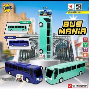 Mainan Bus RKC Mania Warna Tosca Dan Biru Tua