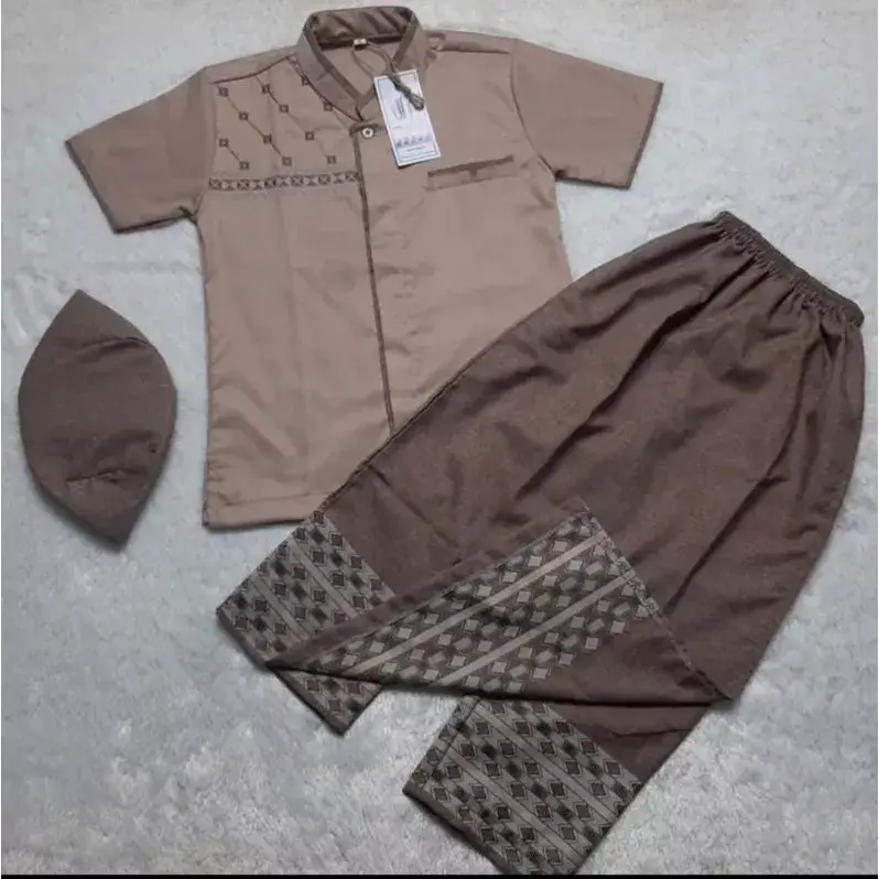 Koko Anak Laki Laki 1-12 Tahun//Setelan Baju Koko Anak SARKOCI (Sarung+Koko+Peci) by Ibnu Muslim