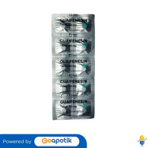 GUAIFENESIN TRIMAN 100 MG STRIP 10 TABLET