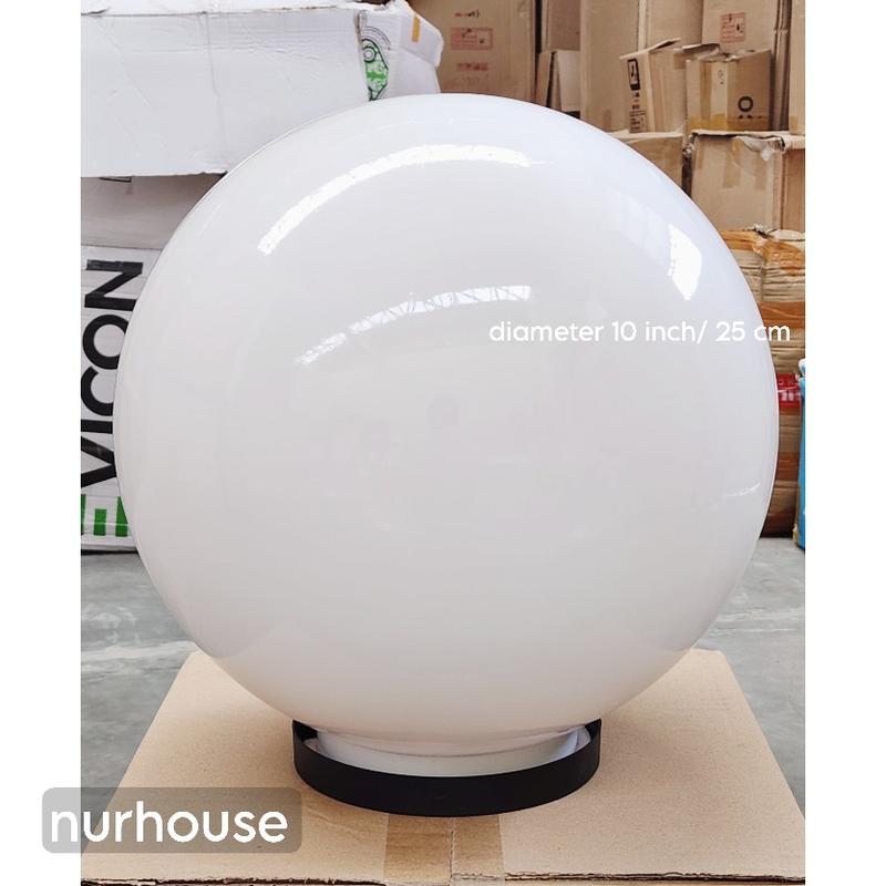 Product Introduction of lampu taman bulat lampu tugu pagar meval 10 inch 25 cm lampu pilar outdoor 6
