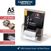Gambar Carpentia | Brochure Holder Acrylic dengan Kartu Nama - Tempat Brosur Akrilik A5 - Brosur Tipe K dari Carpentia Indonesia Kota Tangerang Selatan 1 Tokopedia