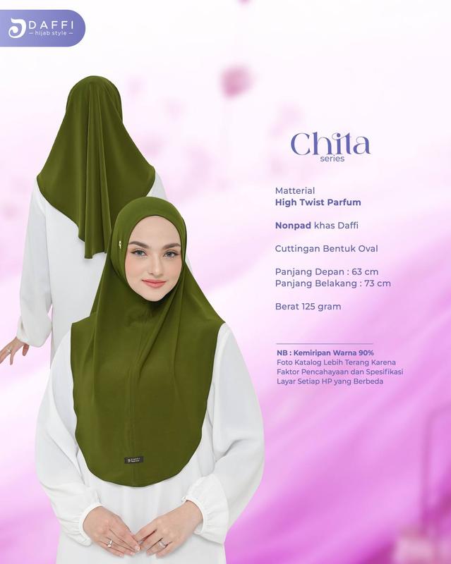 Chita Series Hijab Instan Bergo by DAFFI 1