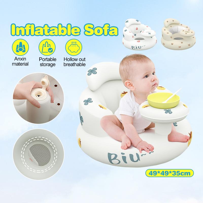 Baby Inflatable Chair Learning Sit Sofa Training Booster Bat - TikTok ...