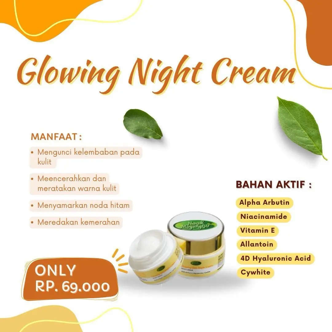 Night Cream Glowing Series by Nenek Moyang 69