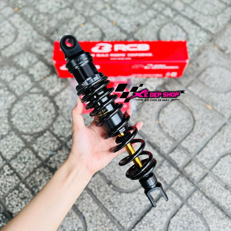 Phuộc RCB S2 đen ty vàng - gắn cho Vario125 Vario150 Vision Click Shmode - lắp đặt dễ dàng