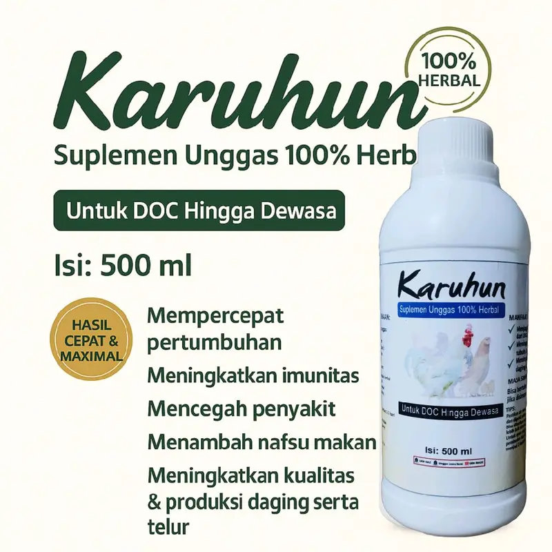 KREMI Obat Cacing Alami untuk Ayam - Obat Cacing Ayam Terbaik - Shop