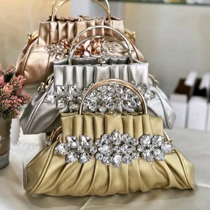 Product Introduction of Tas Pesta AMINDA Embellished Crystal Clutch Bag Wanita 15