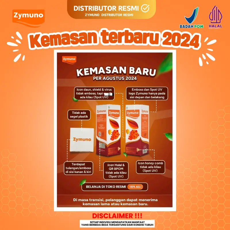 Madu zymuno Original - 200ml/botol- Organik | Distributor resmi - Halal Bpom [Bisa COD] Honey Syrup Herbal 5
