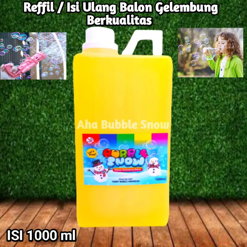 Bubble Gun 1000 ml, Reffil Balon Gelembung Berkualitas, Isi ulang buble stik, buble camera buble gum sabun toys 2