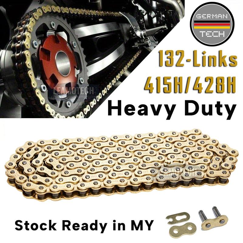 Motorcycle Chain Gold Racing Motor Chain Set 415H 428H 132L Fit ...