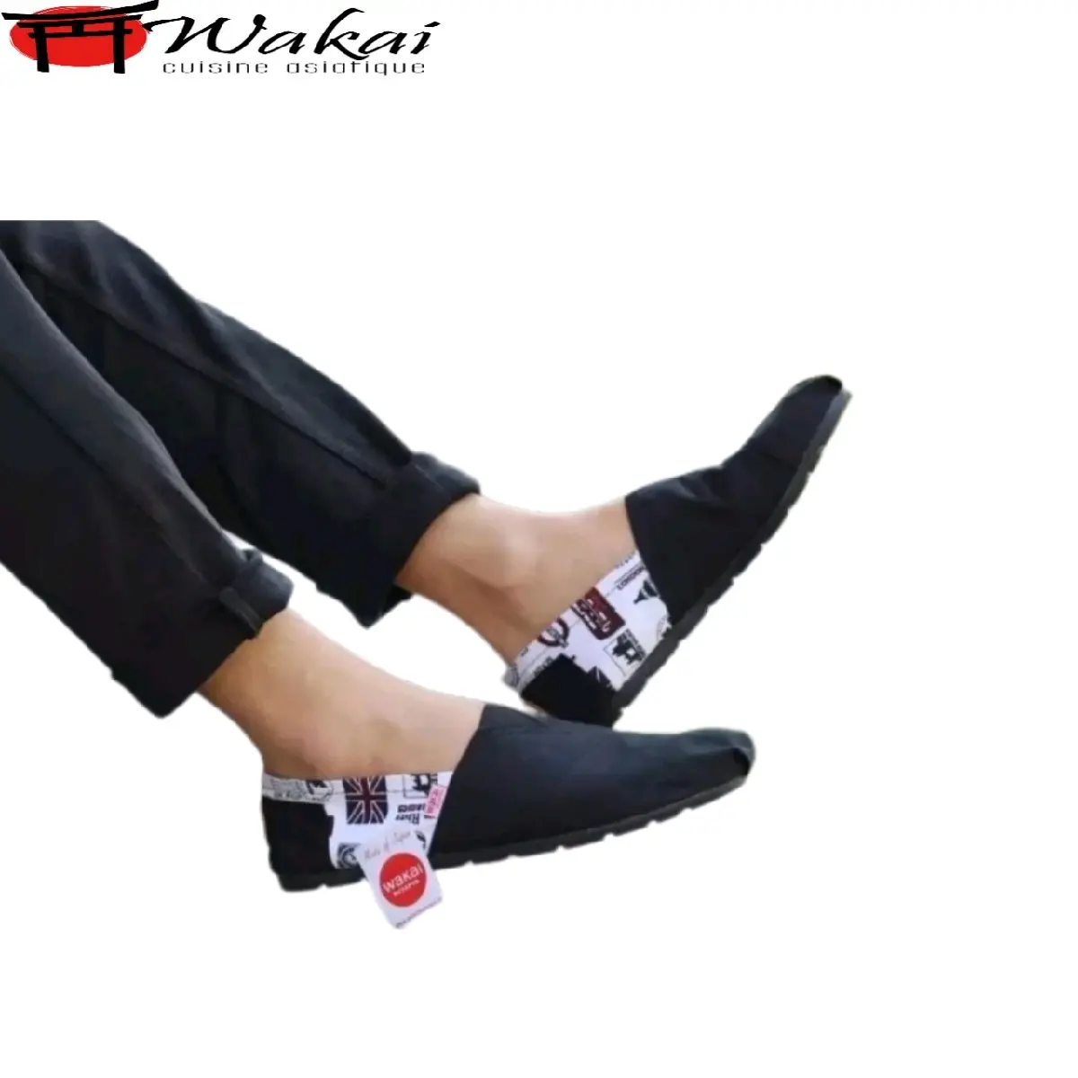 WAKAI MODE LONDON SEPATU TREND SLIP ON Flat Shoes