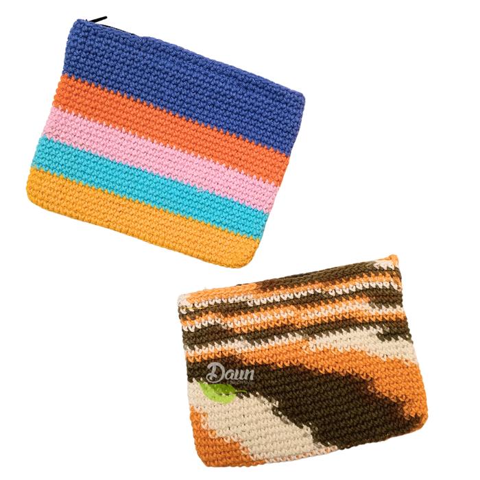 Gambar Dompet Rajut Persegi Panjang L | Dompet Koin | Dompet Handmade dari Daun The Gift Shop Kab. Badung Tokopedia