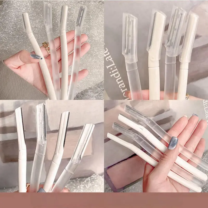 Dụng Cụ Cắt Tỉa Lông Mày Màu Trắng Trong Suốt, Dụng Cụ Hữu Ích, Dụng Cụ Cạo Lông Mày, Thiết Bị Cắt Tỉa Lông Mày Macro An Toàn, Bán Chạy 1