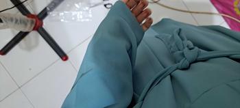 Product Review of ABAYA TURKEY BAHAN CERUTY BABYDOLL Polos Dress Muslim from c**🦋 2