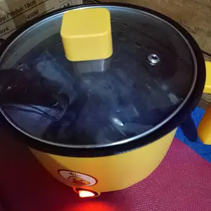Kompor Elektrik Multifungsi Bebek Kuning Kecil /panci Elektrik Multifungsi Anti lengket/panci multifungsi/panci anti lengket cocok untuk sewa asrama mudah dibawa hitam panci